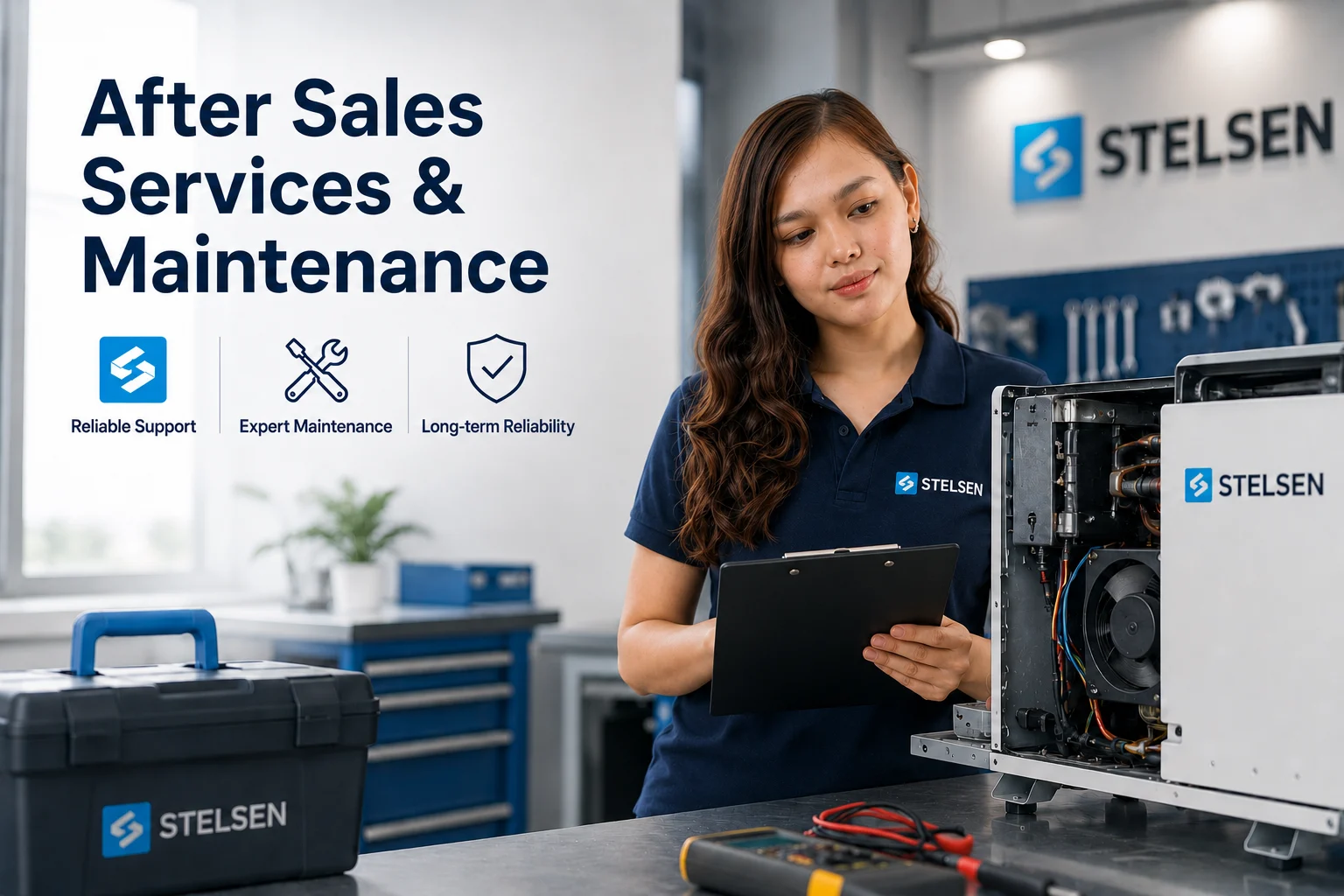 Stelsen technical engineer providing after sales and maintenance support